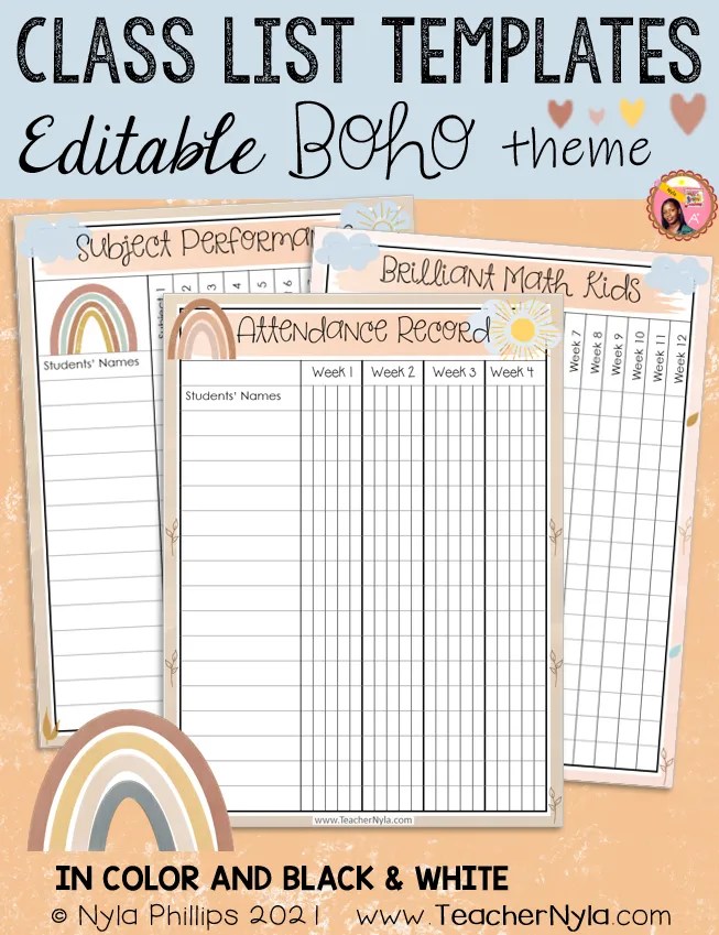 Boho Rainbow Classroom Decor Ideas Nyla's Crafty Teaching