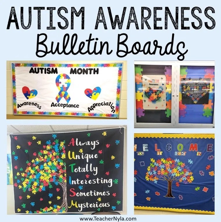 7 Beautiful Autism Awareness Bulletin Boards Nyla's Crafty Teaching
