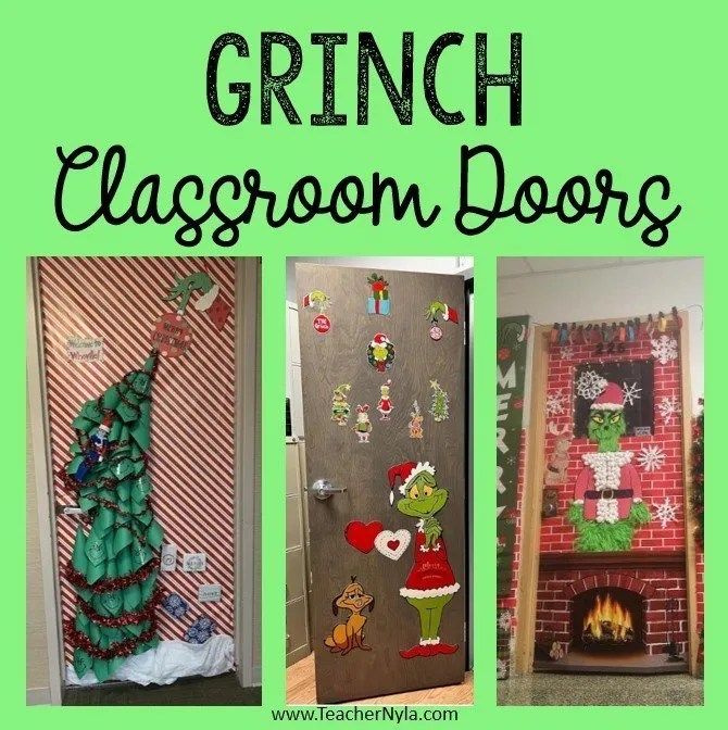 Fun Grinch Classroom Doors Nyla's Crafty Teaching
