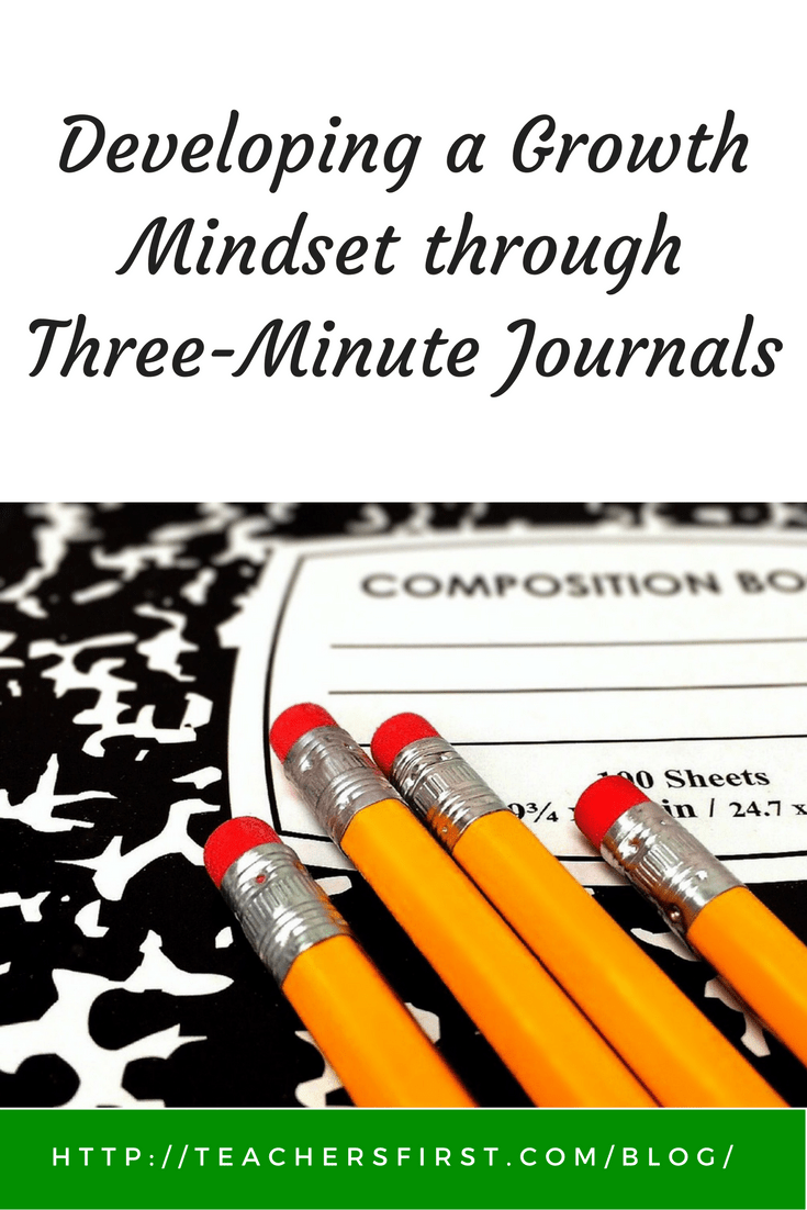 Developing a Growth Mindset through ThreeMinute Journals