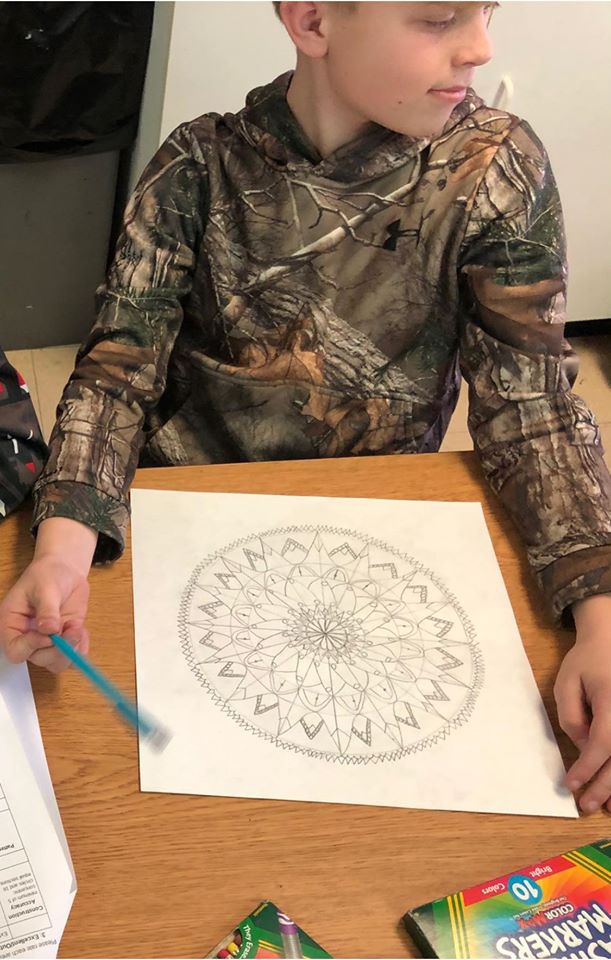 Mandala Creation Art Project for Elementary Students.