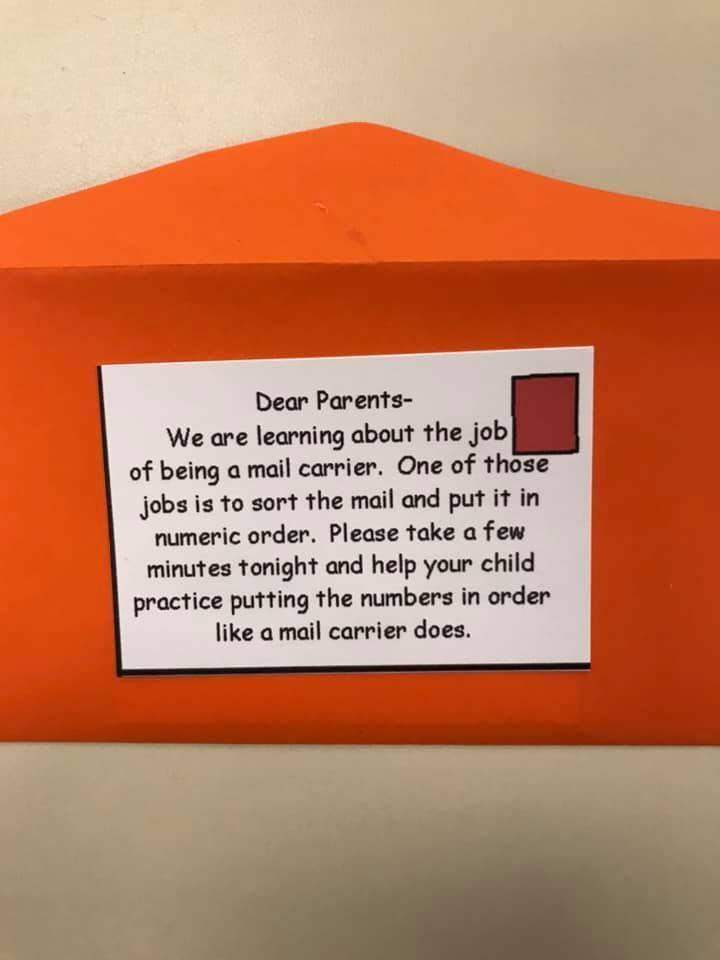 Post Office Dramatic Play Area For Students.