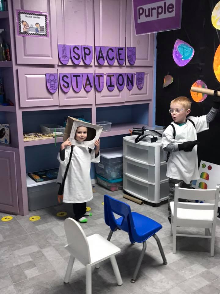 Space Week and Space Station Dramatic Play for Preschoolers