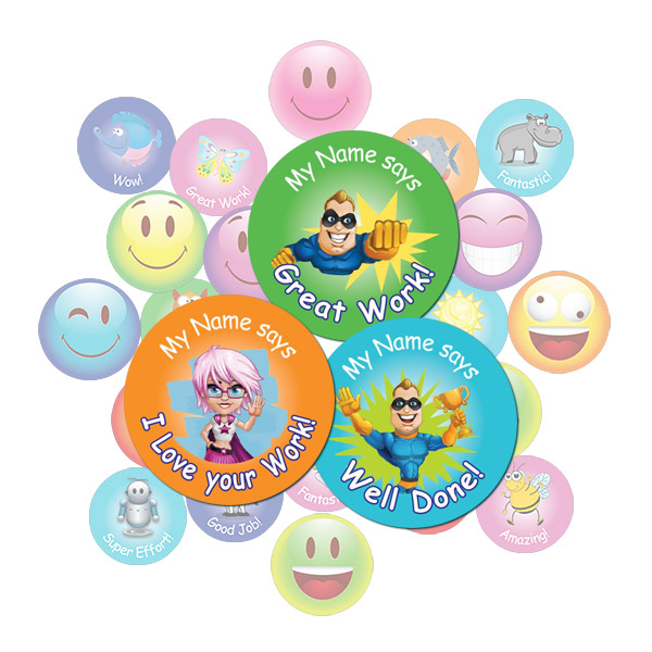 Teacher Stickers Gift Pack Super Hero Theme Teacher Stickers