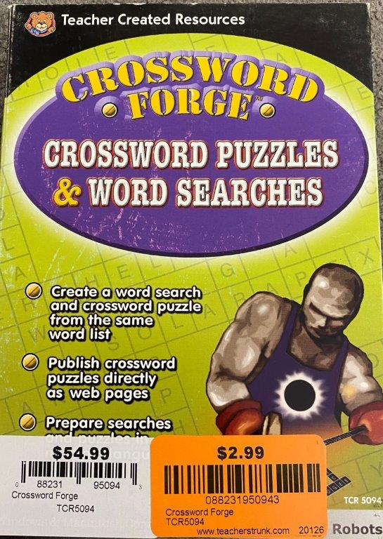 Crossword The Teacher's Trunk