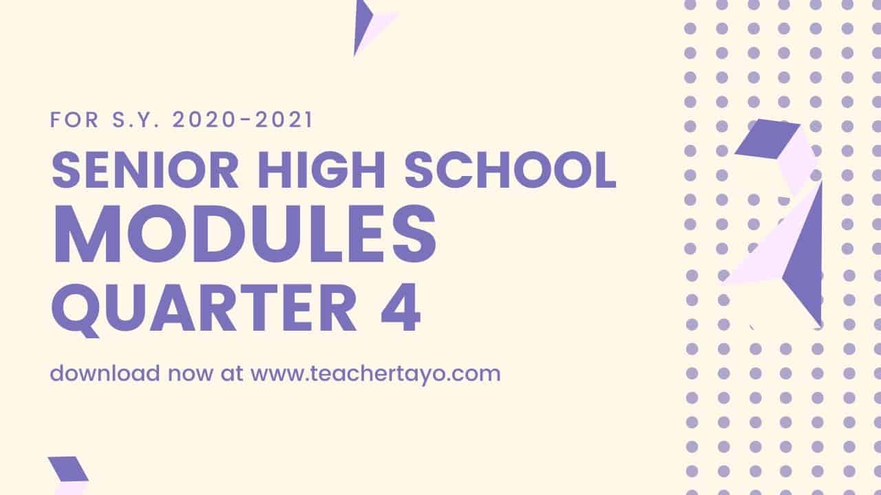 Quarter 3 ADM Modules for S.Y. 20202021 (Grades 110
