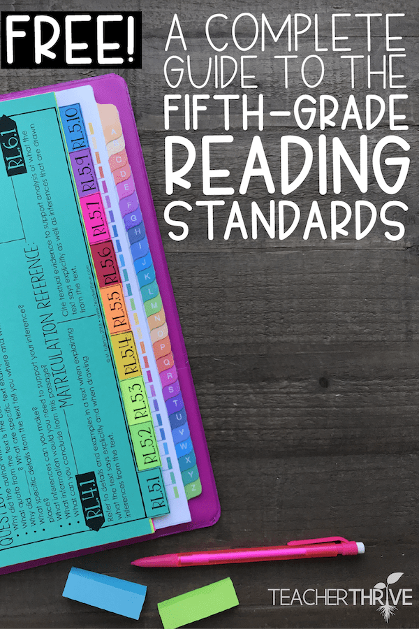 A Complete Guide to the Fifth Grade Reading Standards • Teacher Thrive