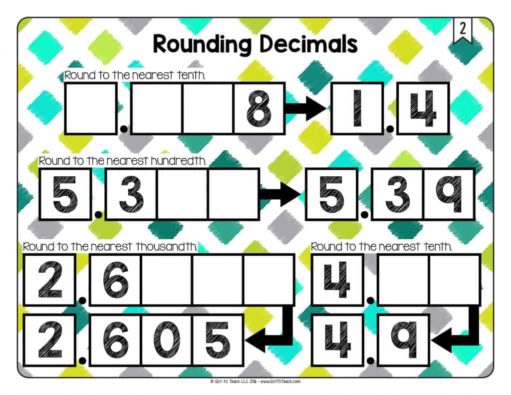 Math Tiles Rounding Decimals ??? Teacher Thrive