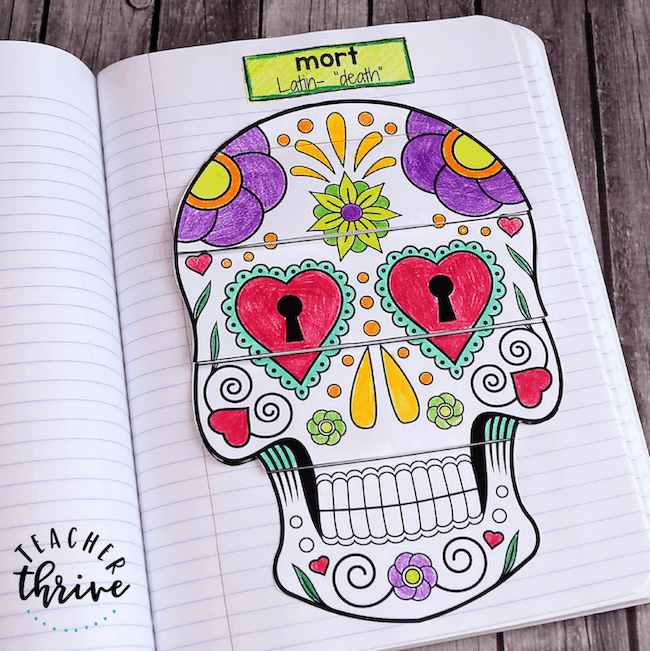 FREE Greek and Latin Roots Interactive Notebook [Mort] • Teacher Thrive