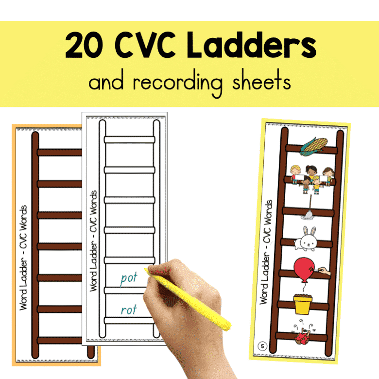 CVC Word Ladders — Teachie Tings