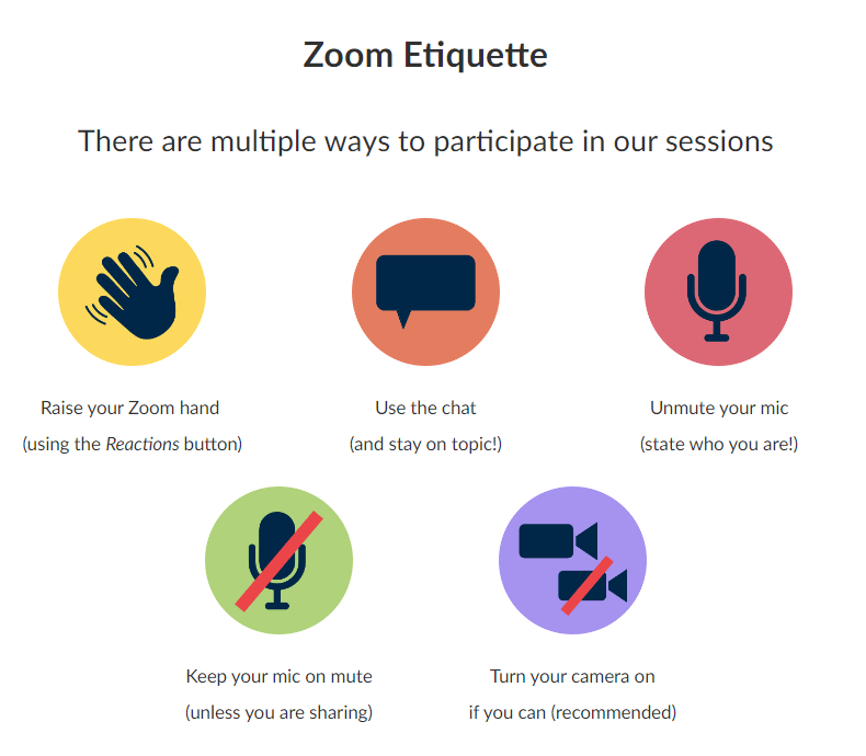 Zoom Netiquette Multiple Participation Options Missouri Online Teaching