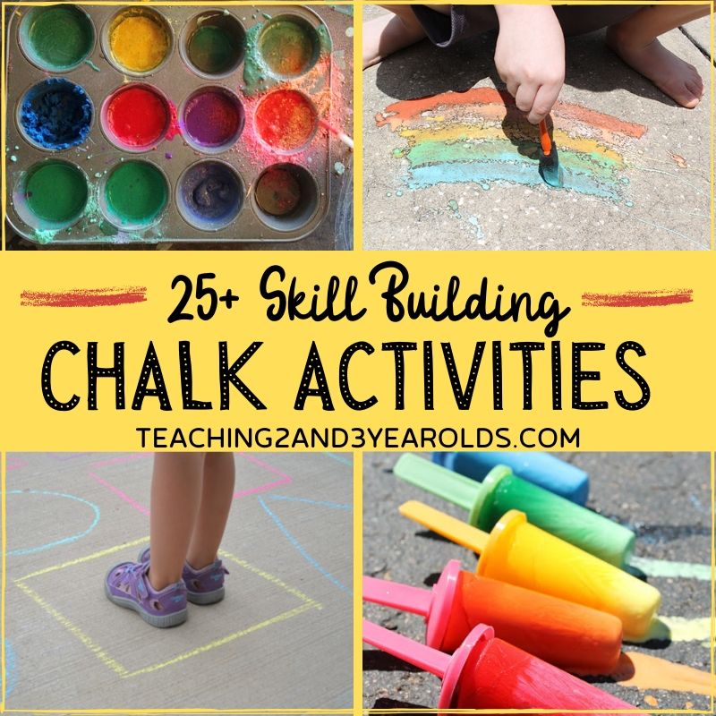 25+ Favorite Chalk Activities that Build Skills