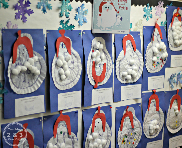 Yeti Winter Craft for Preschoolers