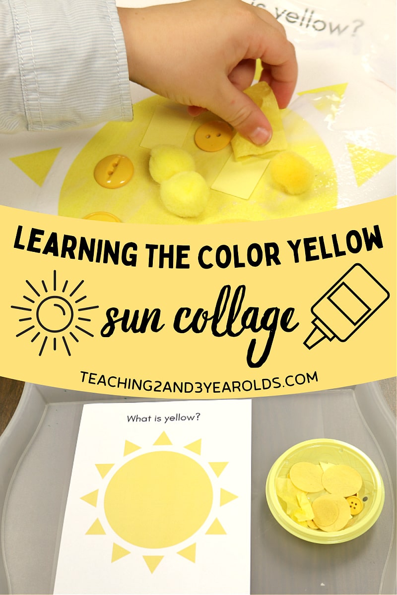Learning the Color Yellow with a Fun Collage Activity