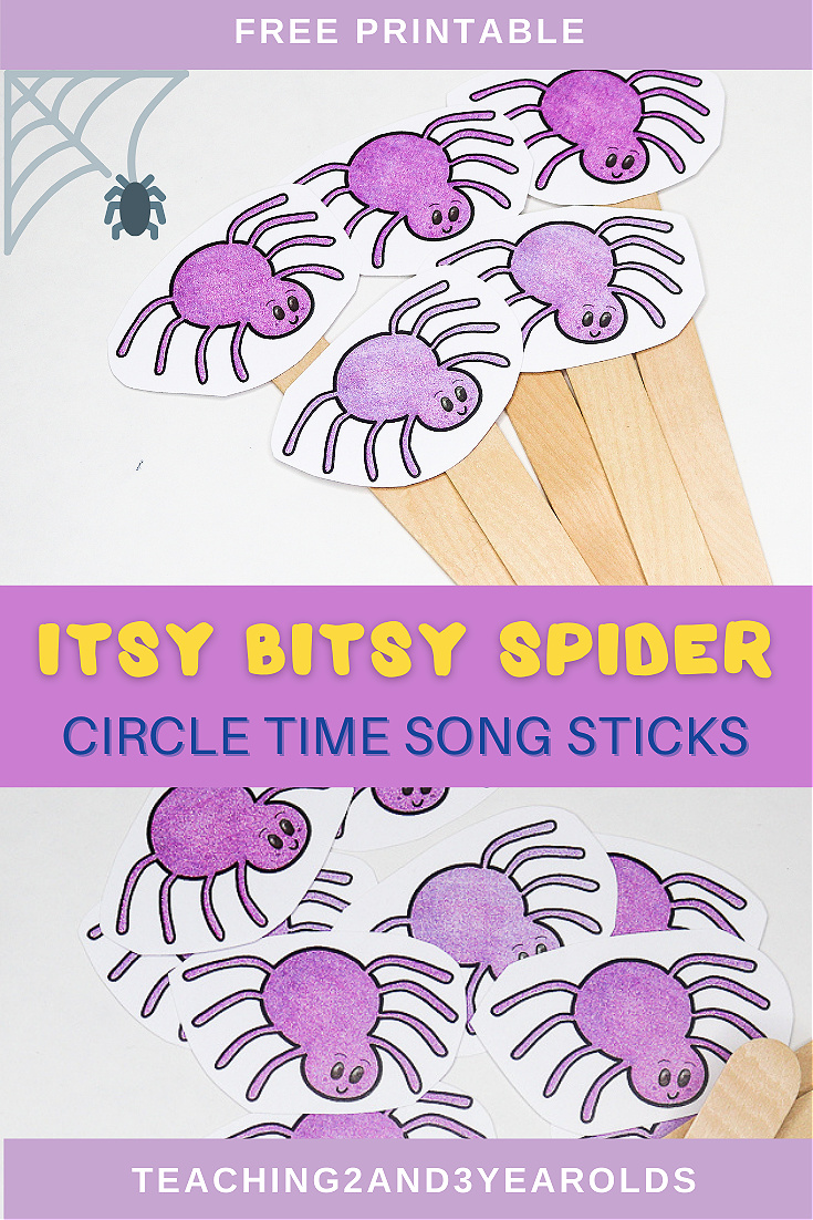 Itsy Bitsy Spider Printable Activity for Circle Time
