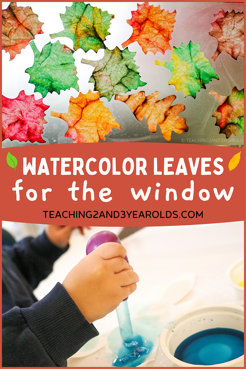 Colorful Tissue Paper Leaf Art {For The Window!}