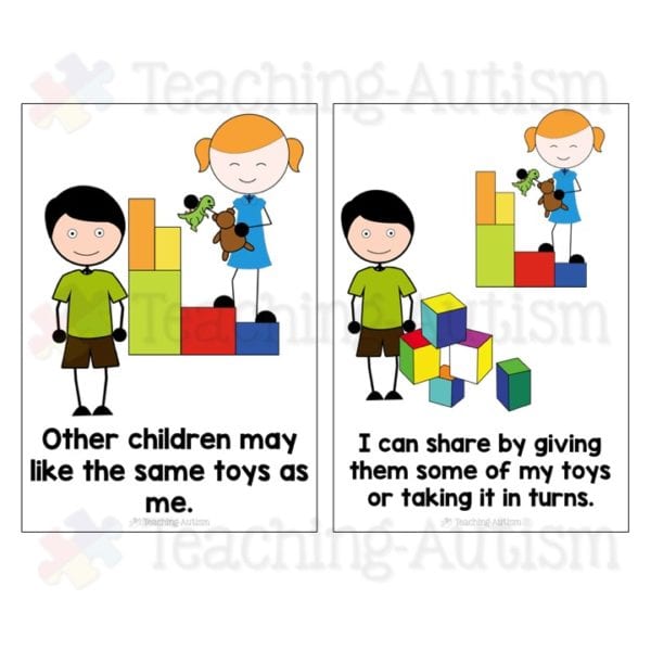 Sharing Social Story, Visual Support Teaching Autism