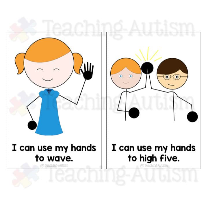 Hitting Social Story Teaching Autism