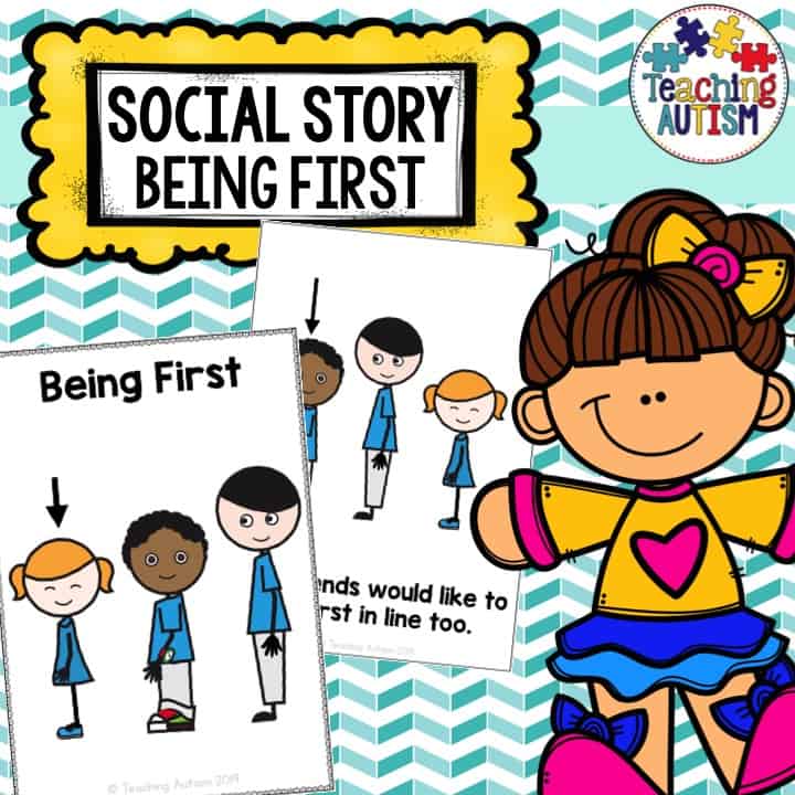 Being First in Line Social Story Teaching Autism