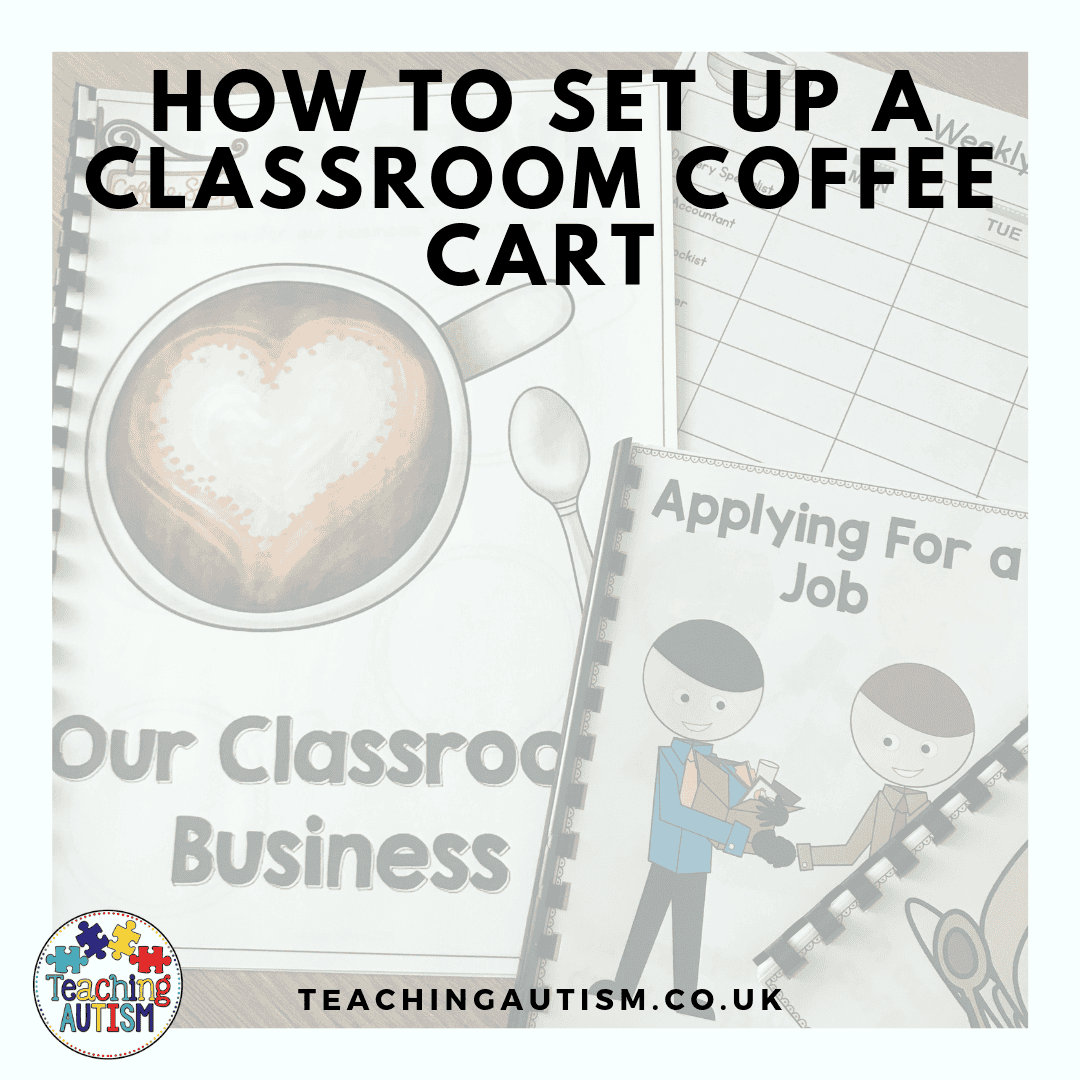 Classroom Coffee Cart for Special Education Teaching Autism