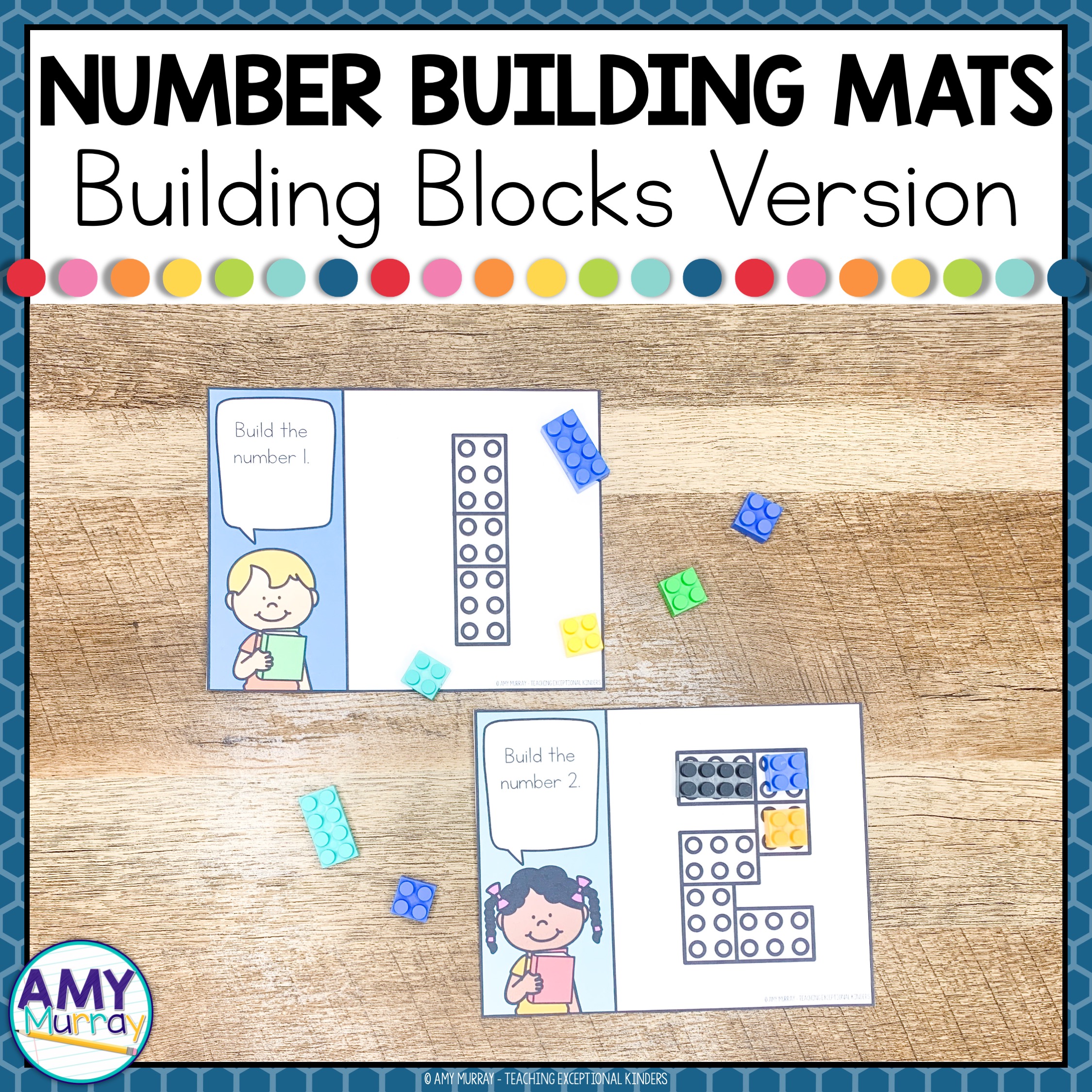 Building Blocks Number Building Mats Fine Motor Math Center