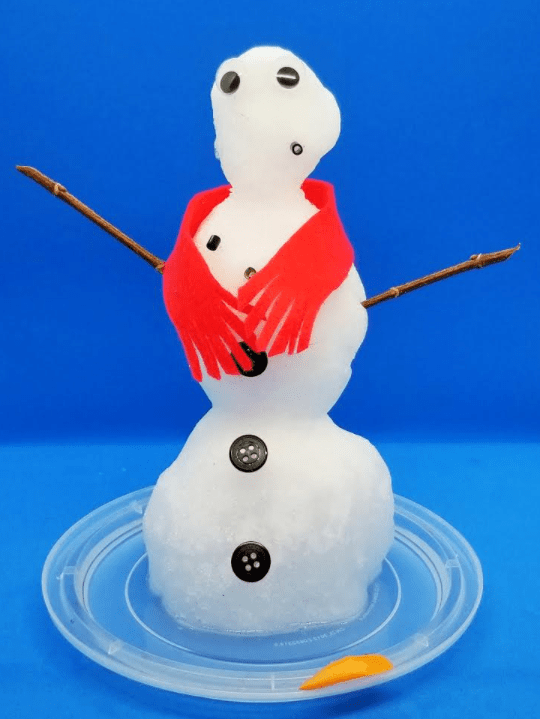 Melting Snowman Easy Science Experiments - Hands-On Activity