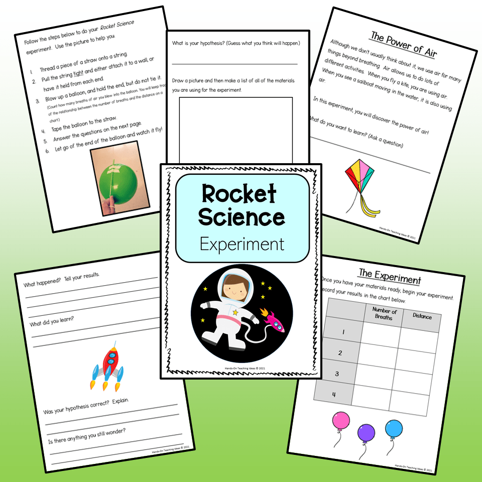 Balloon Rocket Scientific Method Experiment HandsOn Teaching Ideas