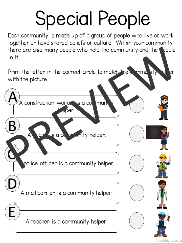 Community Helpers Social Studies - Hands-On Teaching Ideas