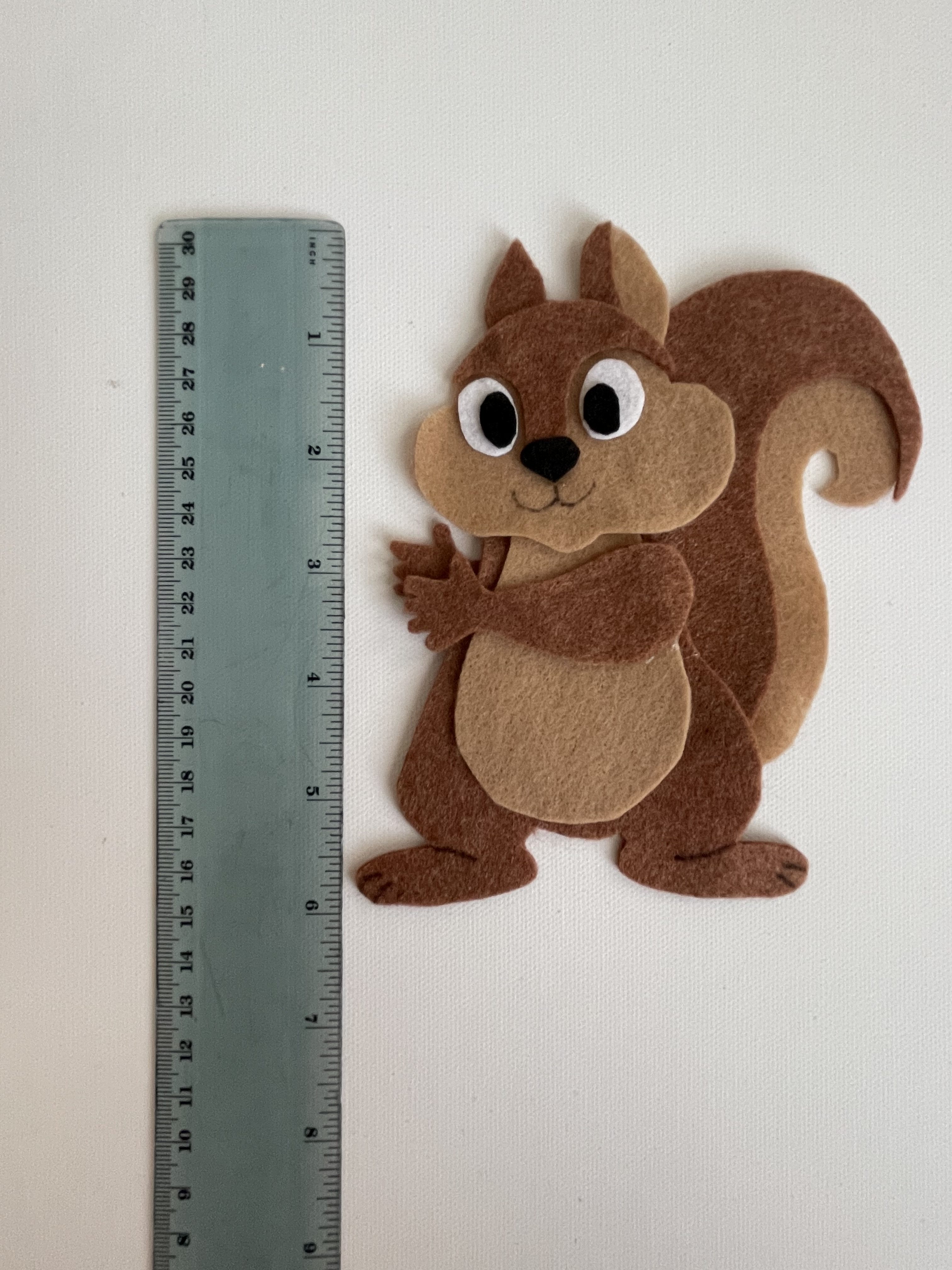 5 Little Acorns, Felt Squirrel Pattern, Preschool Rhyme, DIY