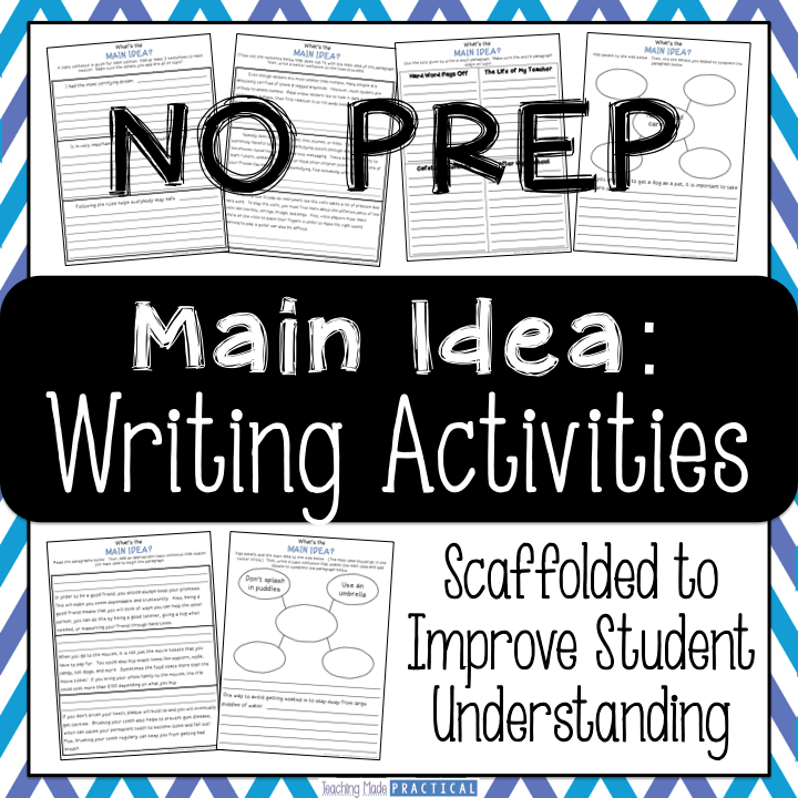 Main Idea Examples: Free Slideshow - Teaching Made Practical