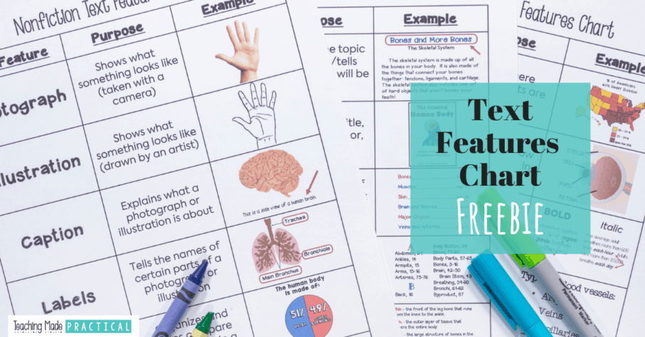 Free Text Features Chart - Teaching Made Practical