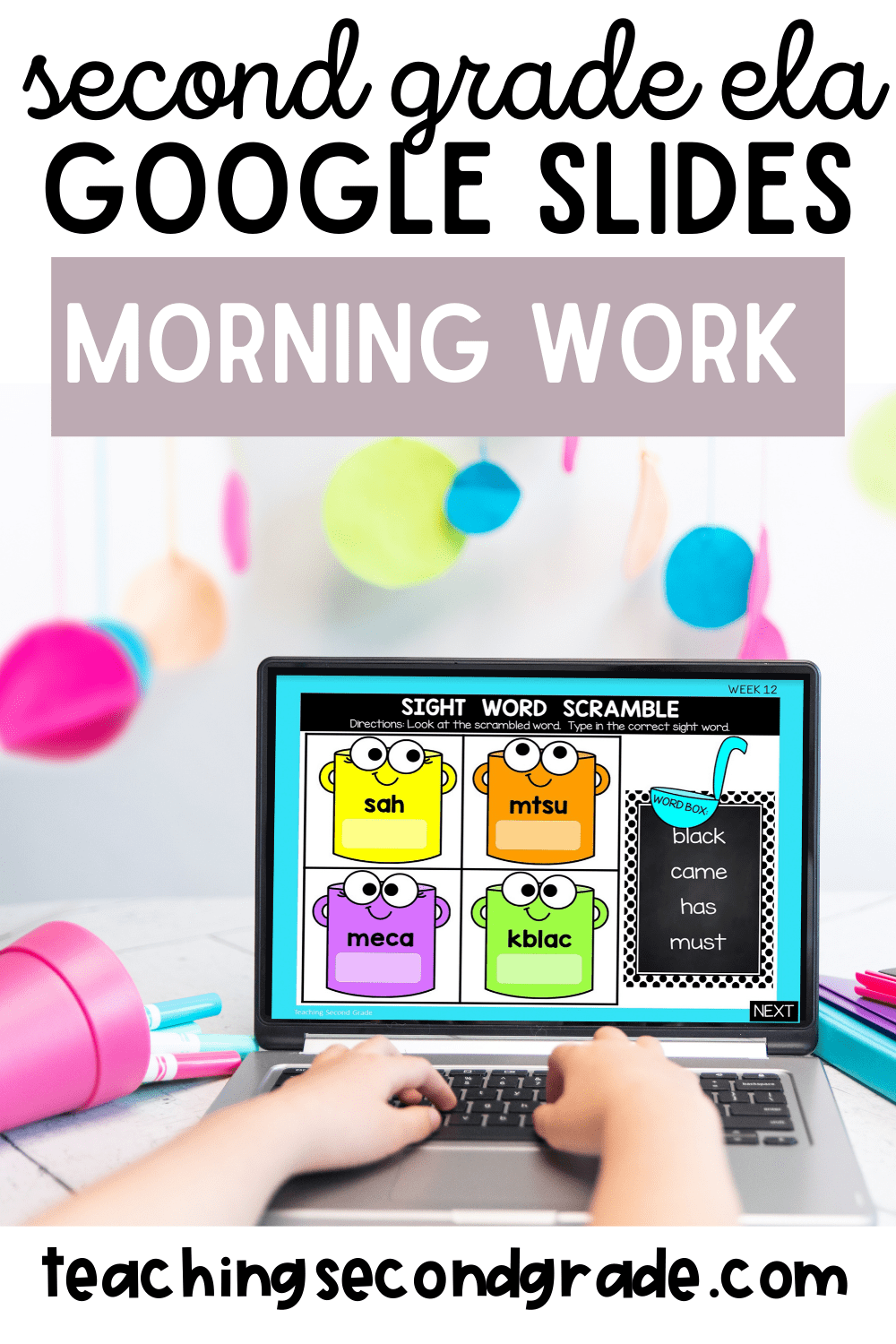 Daily Language 2nd Grade Morning Work for Google™ Classroom GROWING