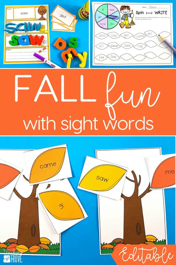 Engage Your Students With Motivating Sight Word Activities - Teaching Trove %