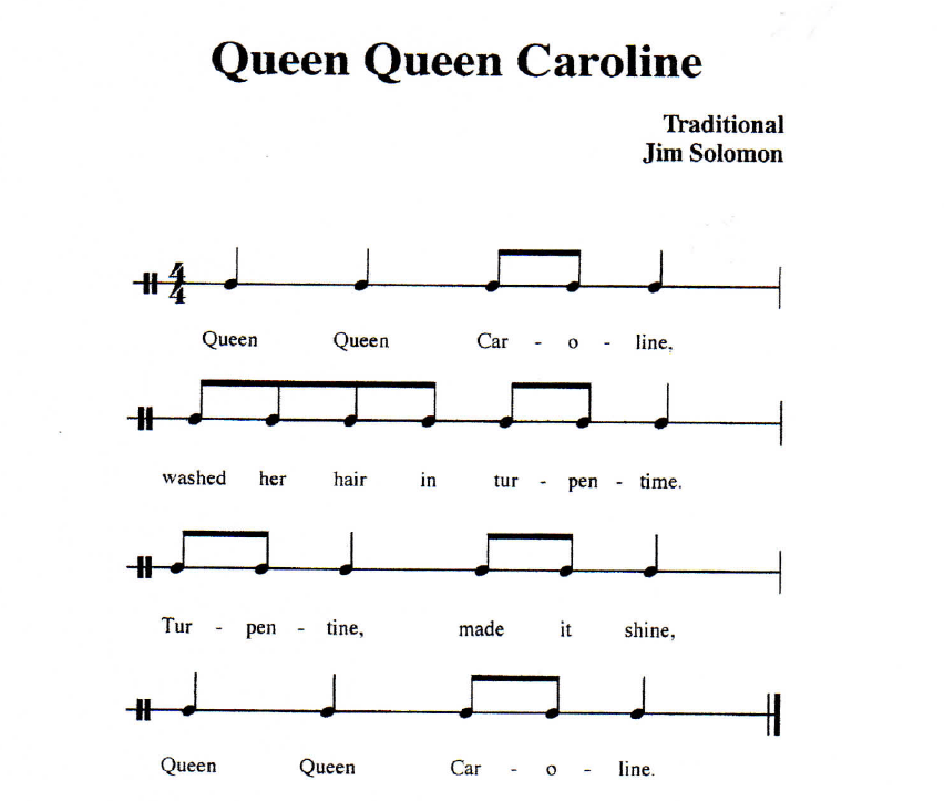 Rhythm Lesson Queen Caroline Teaching With Orff