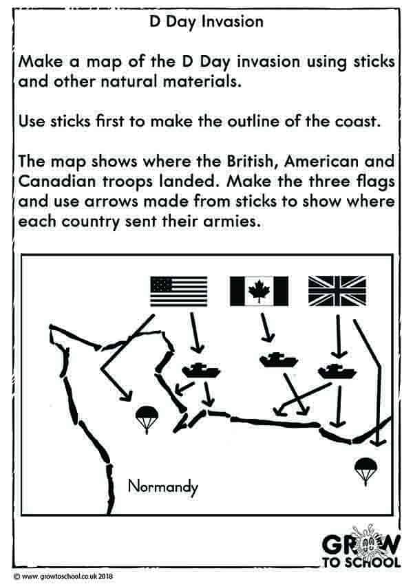 D Day Map Teach It Outside