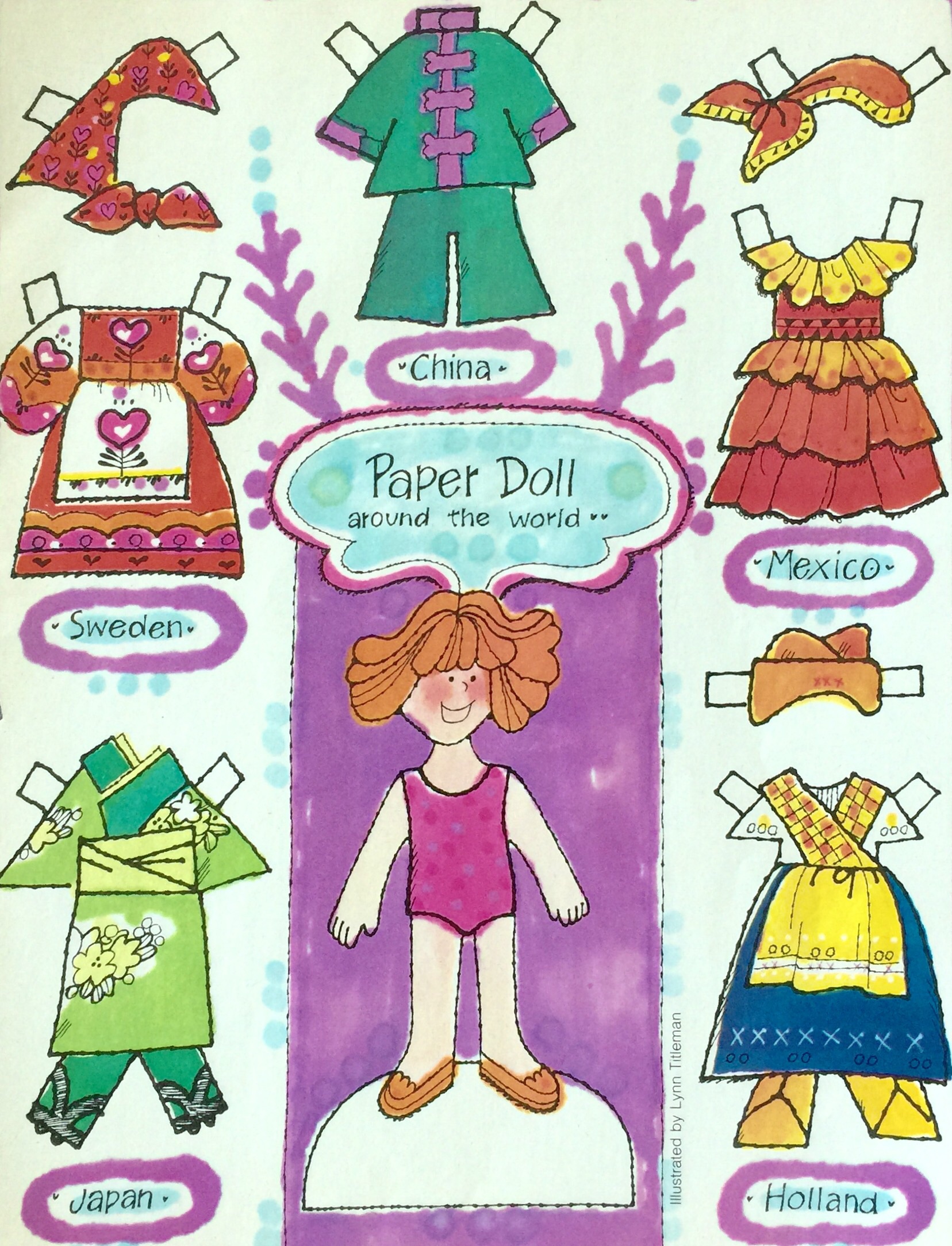 Paper Dolls Teaching Children