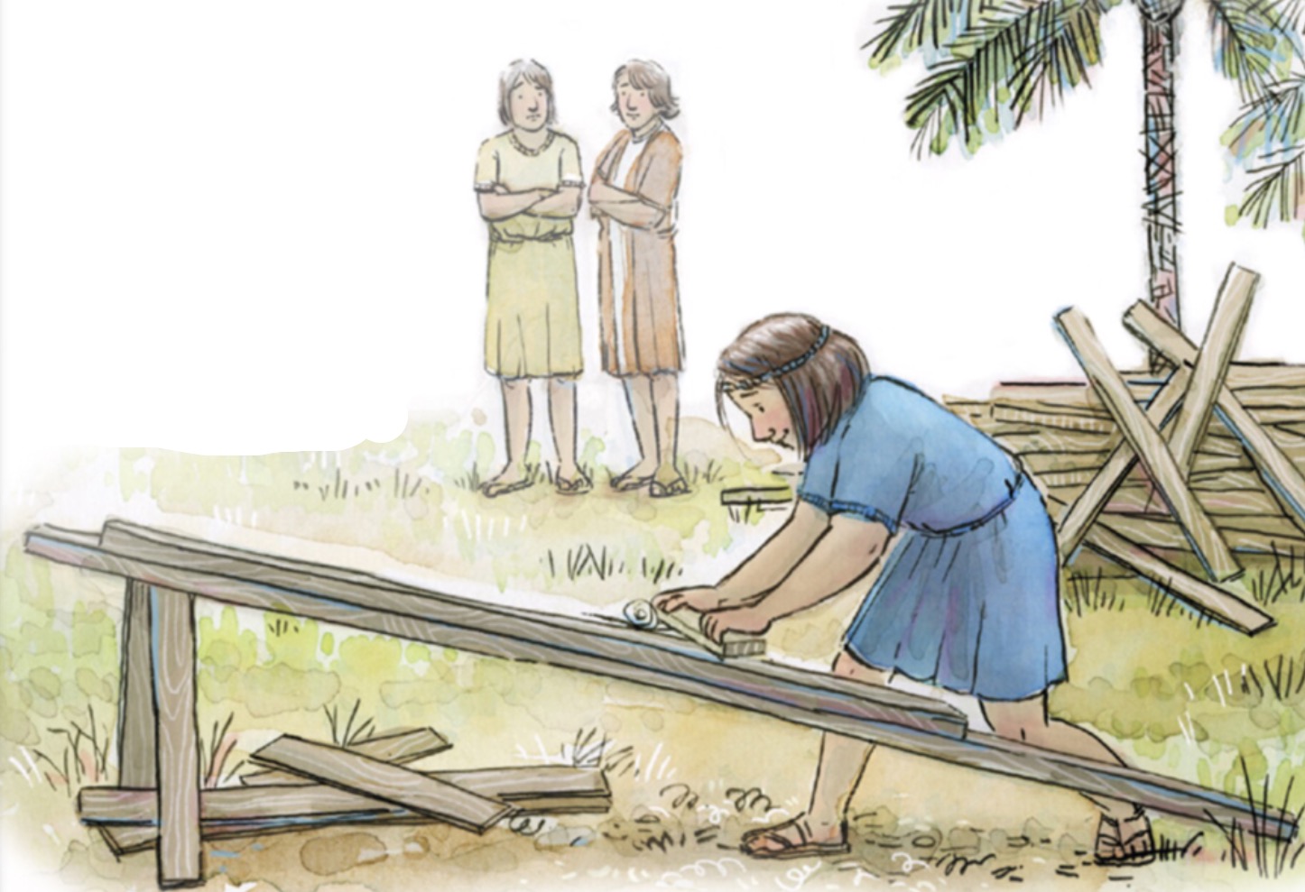 Nephi Builds a Ship & Crosses the Sea Teaching Children the Gospel