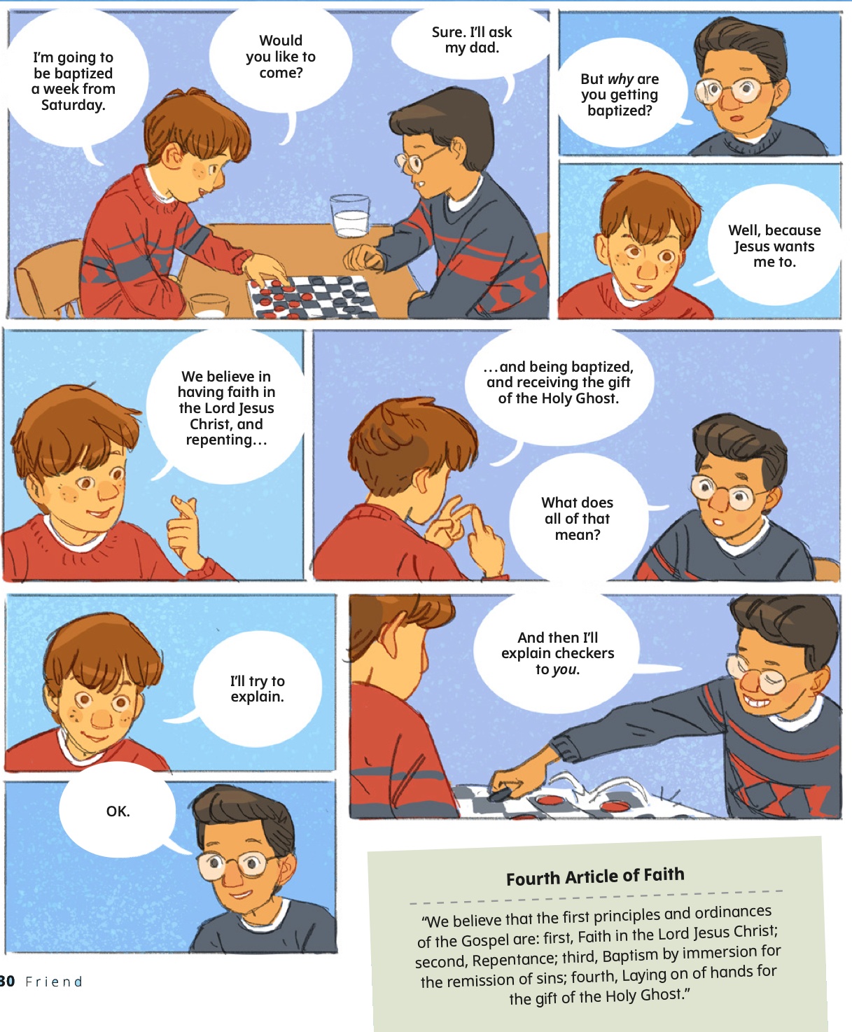 4th Article Of Faith Teaching Children The Gospel