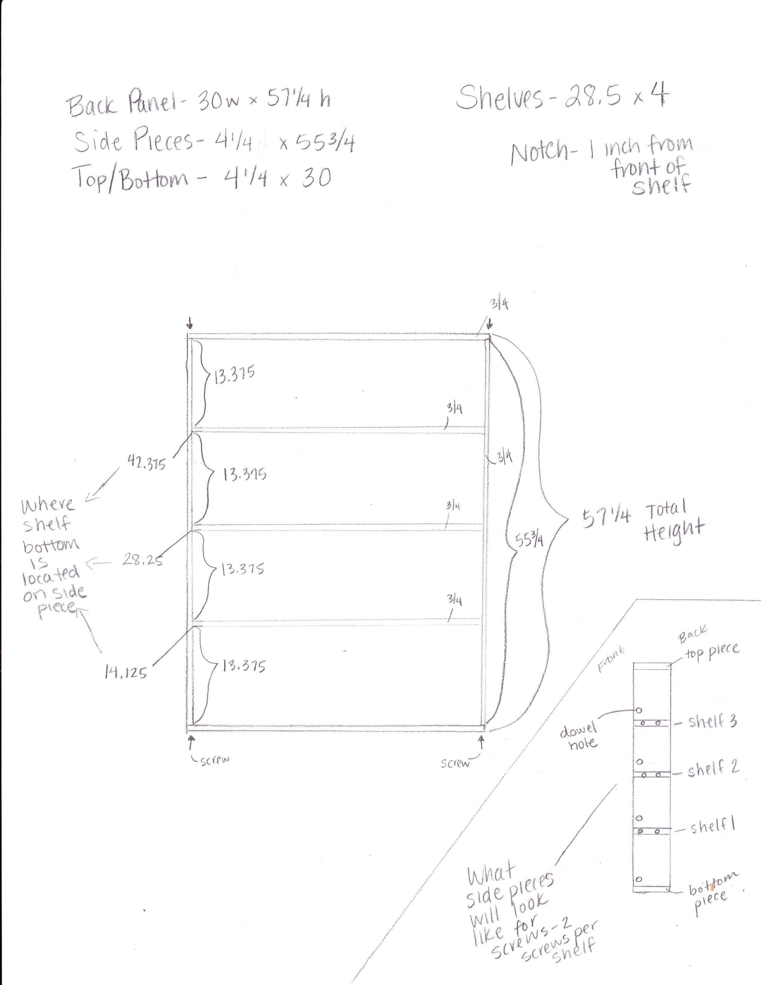 Recessed Between Stud Bookshelf - Teach Love Craft