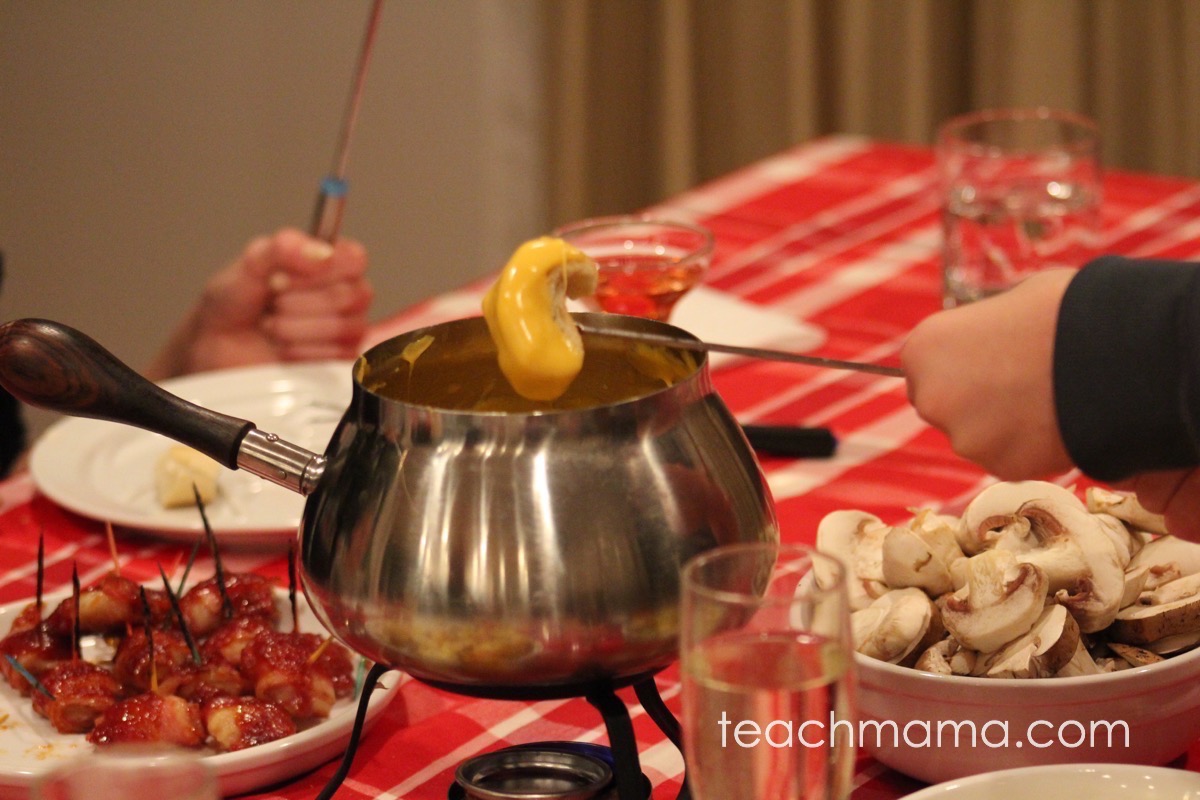how to do a family fondue night special occasion dinner teach mama