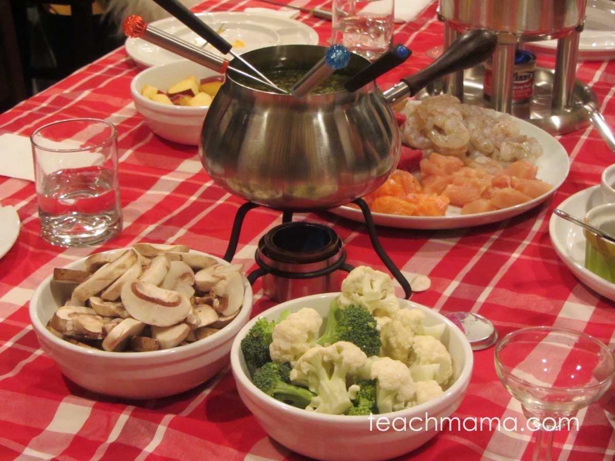 how to do a family fondue night special occasion dinner teach mama