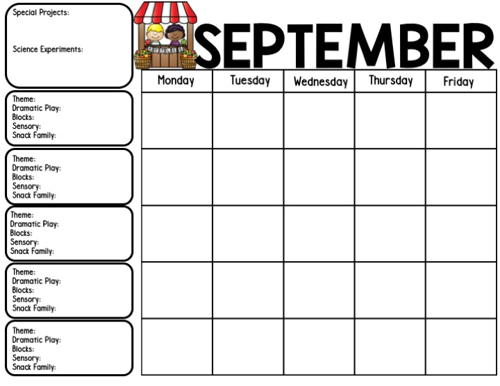 Free Lesson Planning Templates & Planning Calendar! - Teach Pre-K