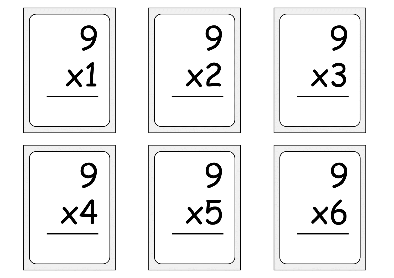Multiplication Flashcards - Free Printables (48 Pages) - Teach Prints