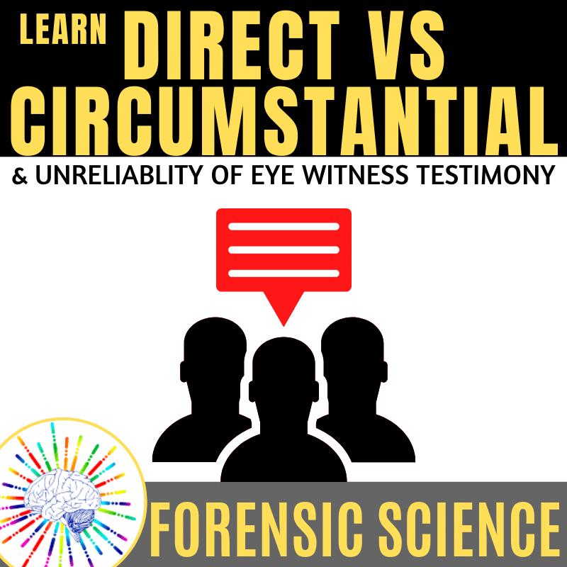 Forensics Direct vs Circumstantial Evidence Slides + Notes