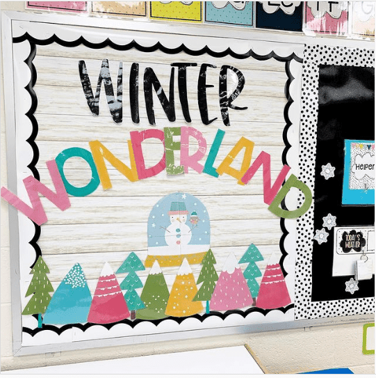 Winter Wonderland Theme Bulletin Boards