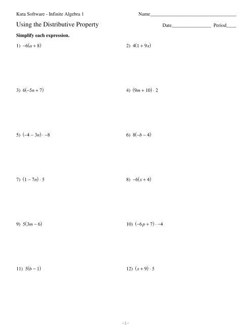 The Ultimate Resource For Distributive Property Worksheets - The Teach