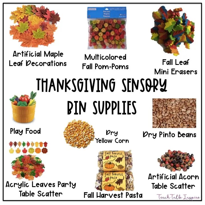Thanksgiving Sensory Table Ideas
