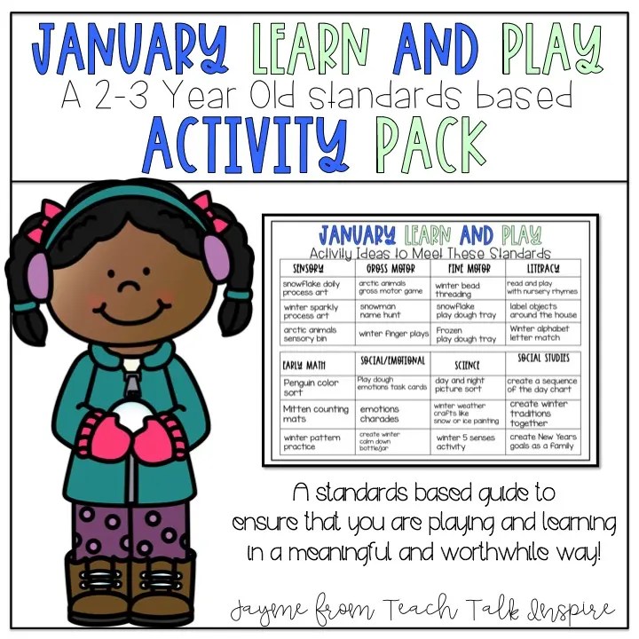 January Learn and Play Resource Guide and Activities for 2