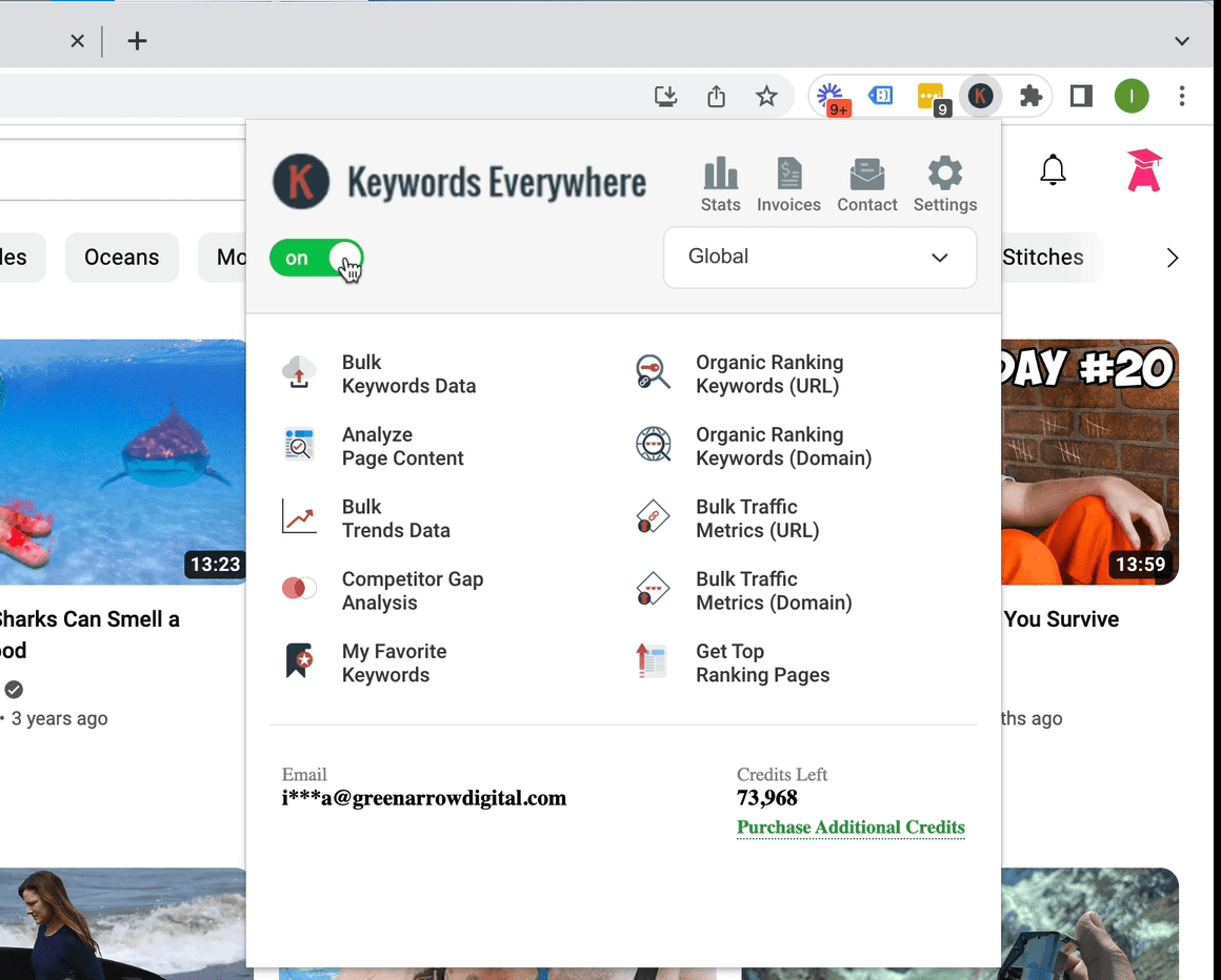 How To Find YouTube Search Volume Data With Keywords Everywhere Teach
