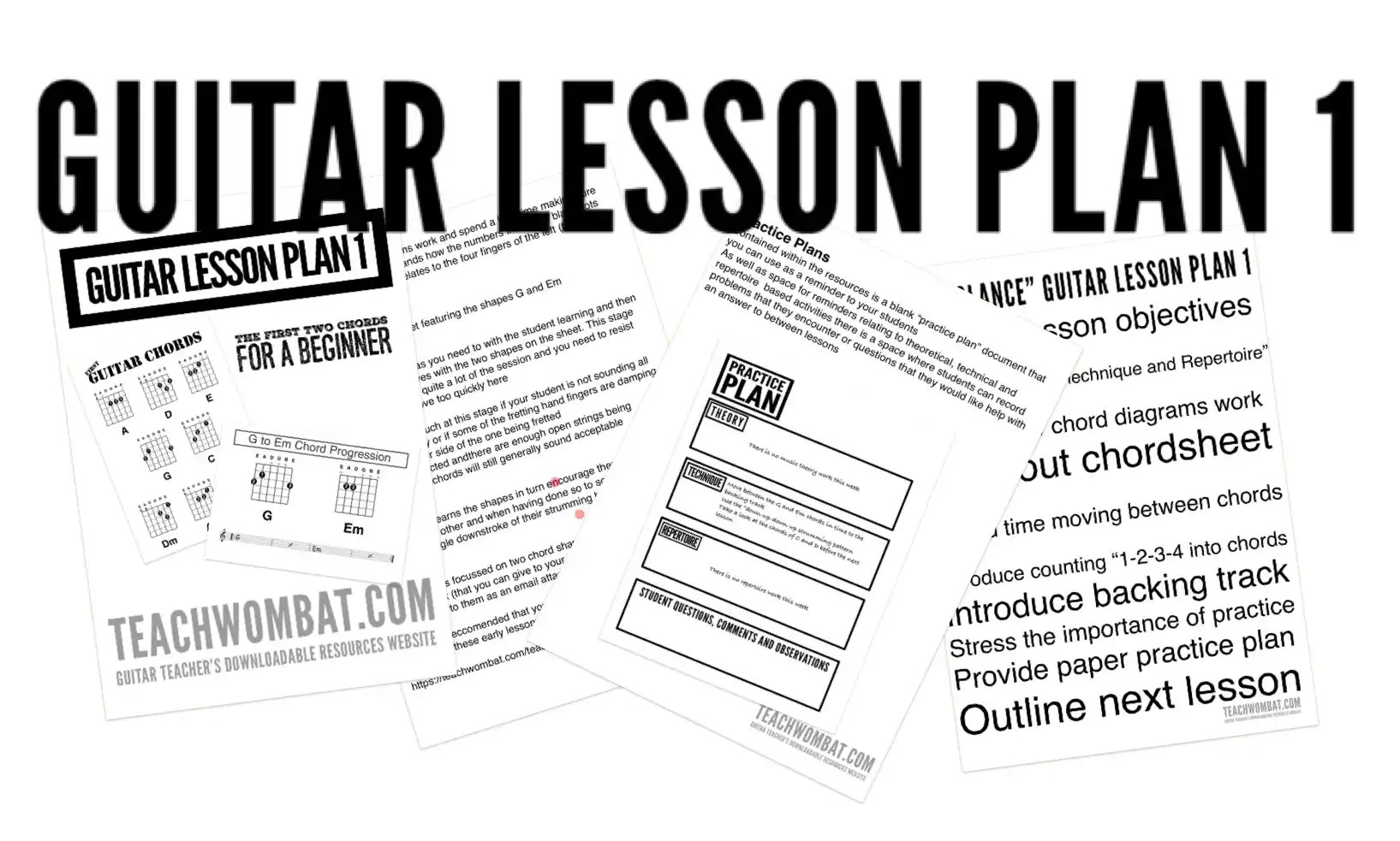 How to Teach Beginners Guitar with Free PDF Lesson Plans